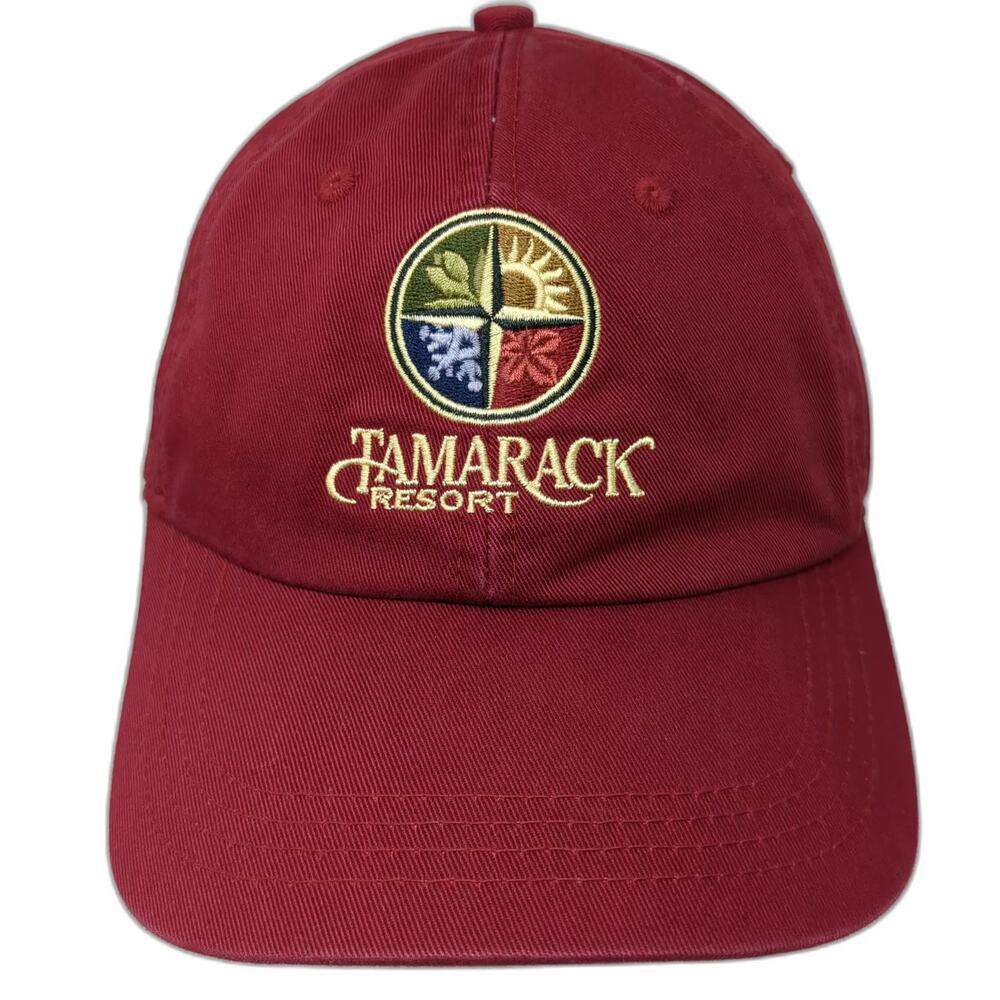 Ahead Extreme Baseball Cap Red One Size Tamarack Resort Seasons Logo Idaho Hat